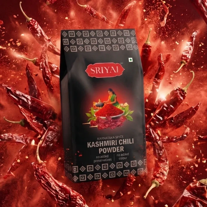 Kasmiri Chilli Powder Packaging Design
